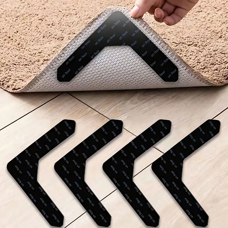 16Pcs Reusable Carpet Anti Slip Sticker Invisible Rug Gripper Washable Mat Fixed Accessory