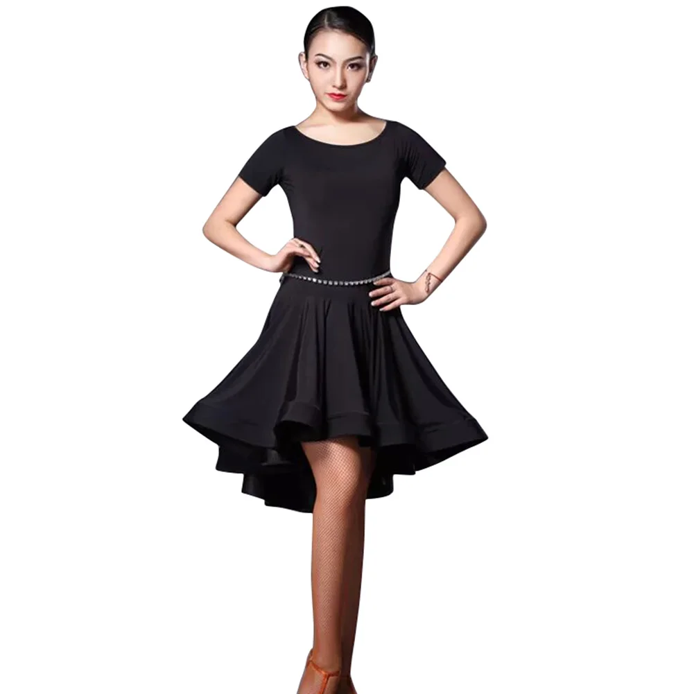 Latin Dress Standard Dance Competition Performance Stage Costume Woman Evening Gowns Concert Outfits Elegance Slim Solid