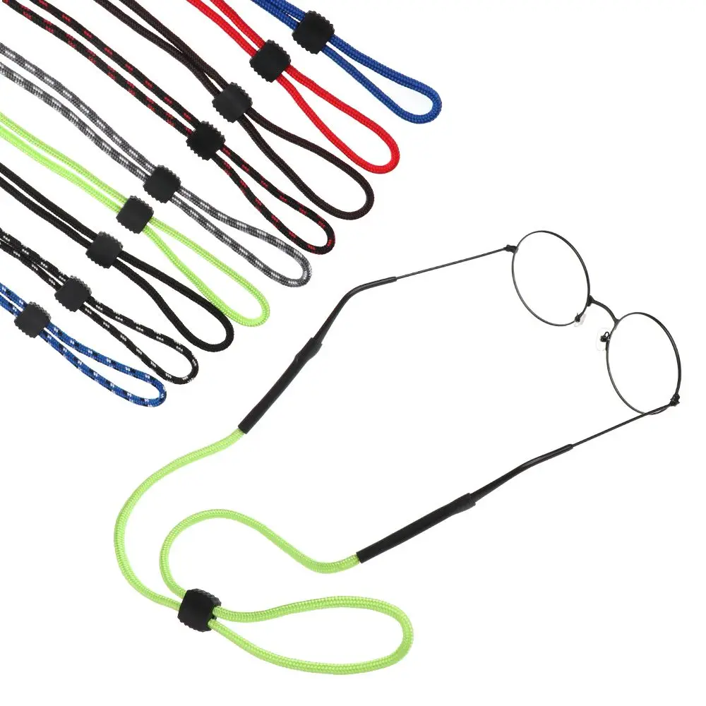 

Регулируемые прочные противоскользящие сменные спортивные аксессуары для глаз, солнцезащитные очки, веревка, ремешок для очков, цепочка для очков