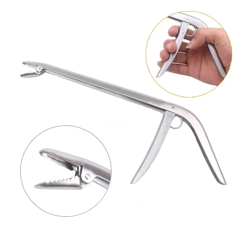 Stainless Steel Unhooking Device Fish Clamp Clip Catch Remover Plier Fishing Hook Tool Fish Tackle Control spearfishing