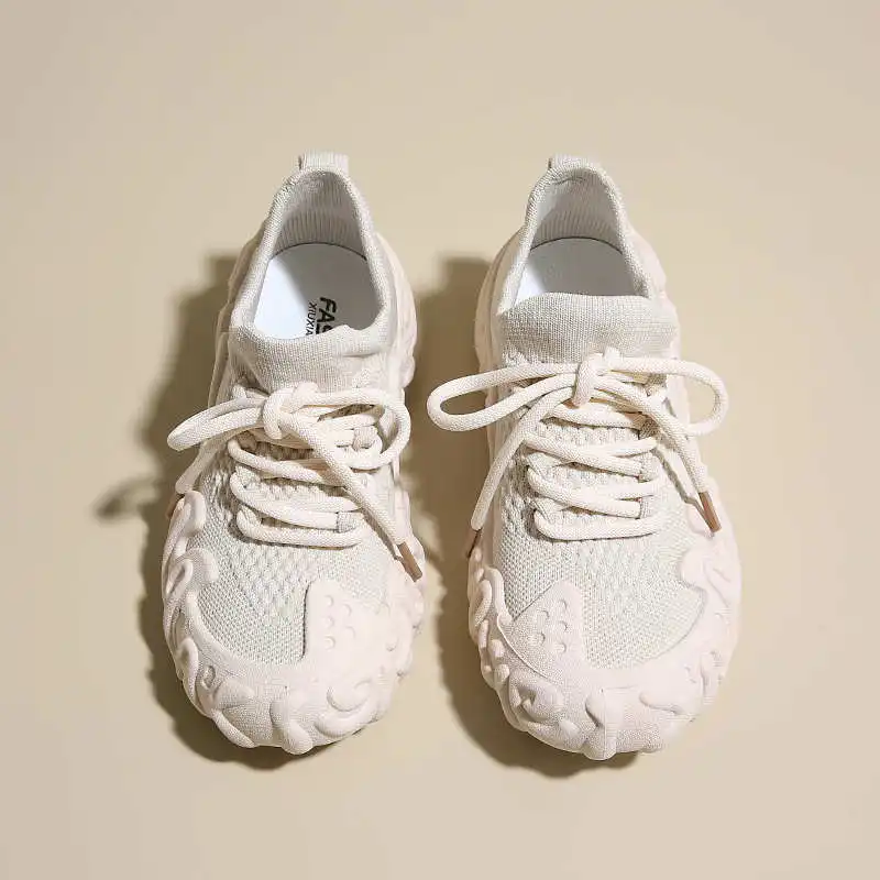 

Spring-autumn Increase Height Lace-up Boots Women Running Sneakers Women's Luxury Women Purple Shoes Sports High Grade