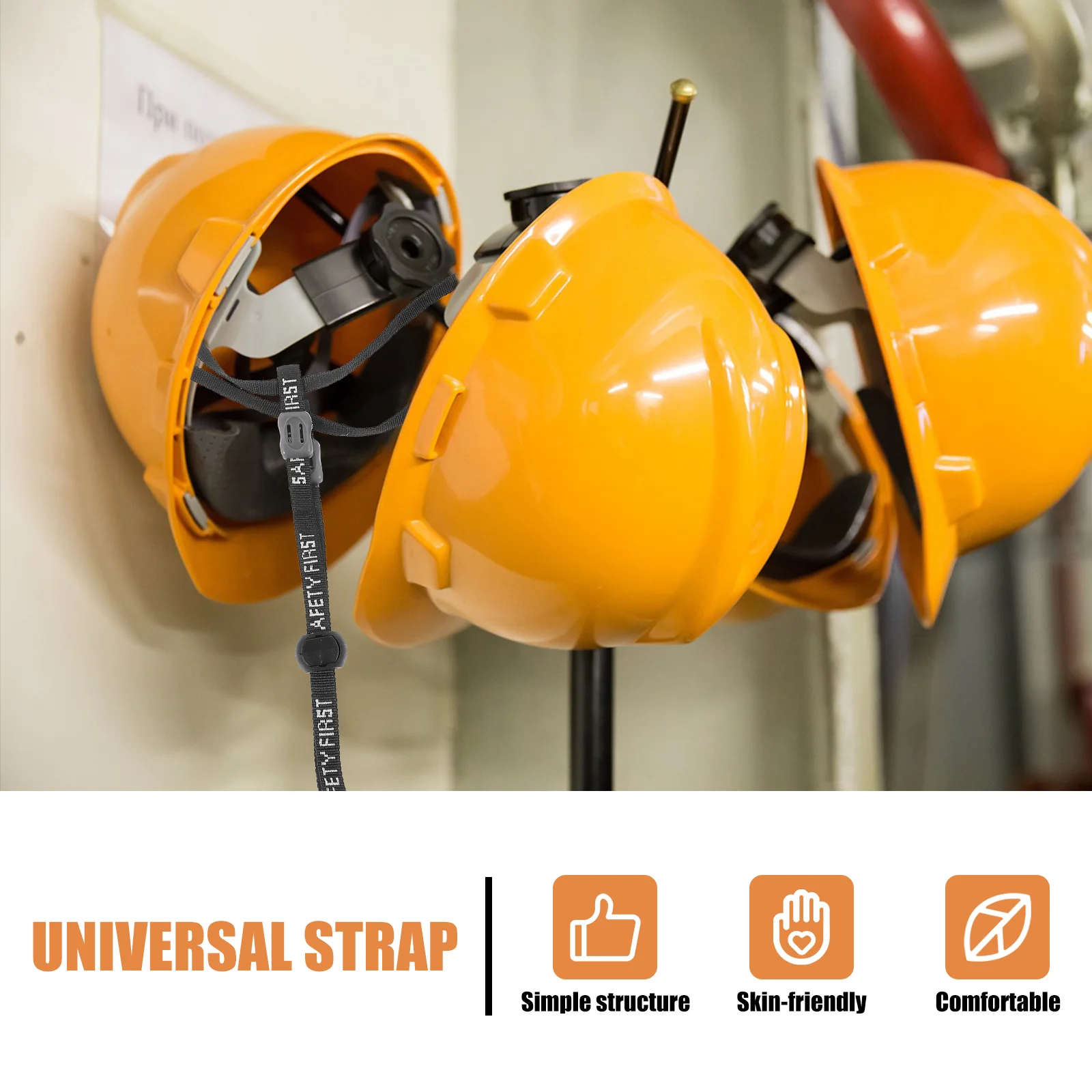 s Safety Chin Strap PP AS Material Lightweight Adjustable Replacement Belt Universal Hard Hat Accessory