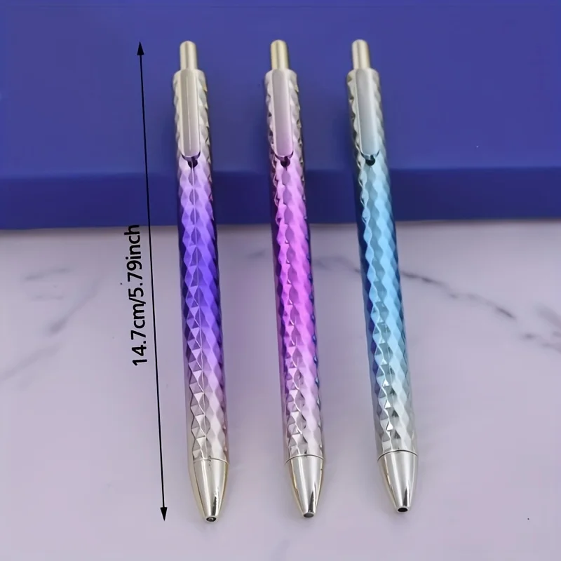 

12 colored spray-painted gradient gift ballpoint pens, suitable for office writing