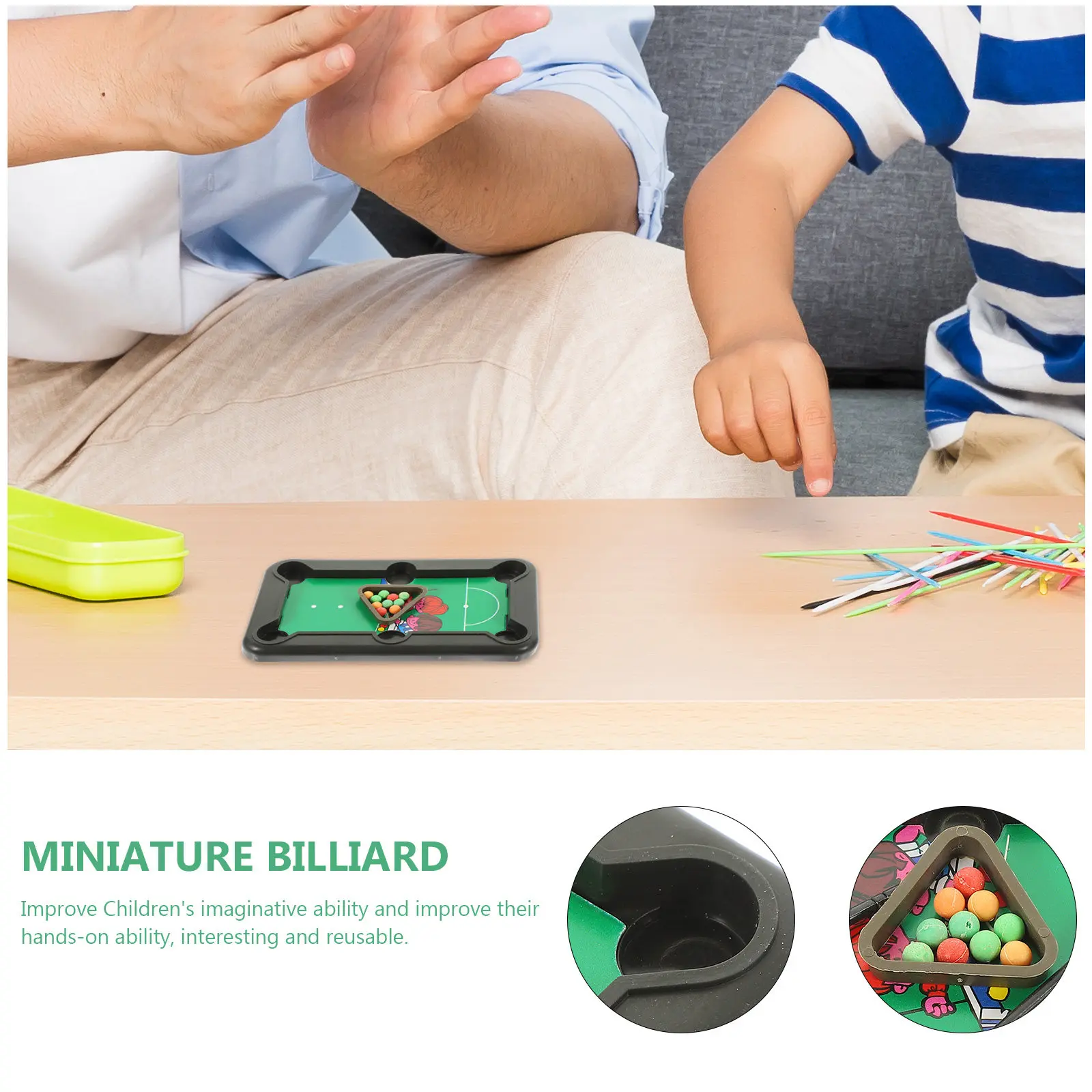 

4 комплекта мини-бильярдных столов: портативная домашняя настольная игра для всей семьи, развивающая игра для детей, мини-бильярд для дома