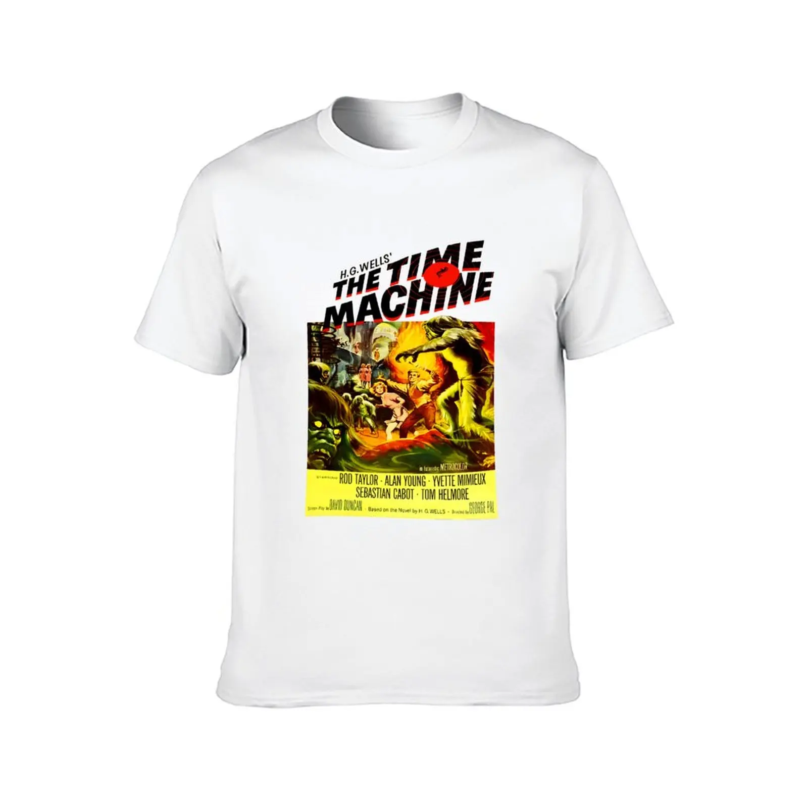 Golden age classic movie, HG Wells, The Time Machine T-Shirt oversize t-shirts man vintage funny t shirts for men