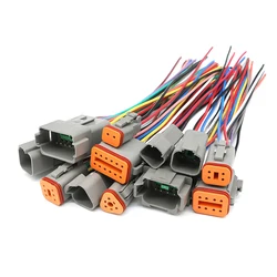 2/3/4/6/8/12Pin   Harness connector  Automotive Connectors  Waterproof Wire Harness  Deutsch DT Series  DT04-2P  DT06-2S