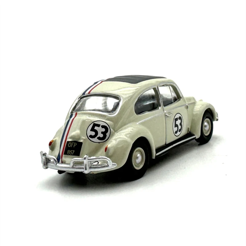 1:76 Scale Diecast Alloy Volkswagen Beetle Number 53 Toys Cars Model Classics Adult Souvenir Collectibles Gifts Static Display