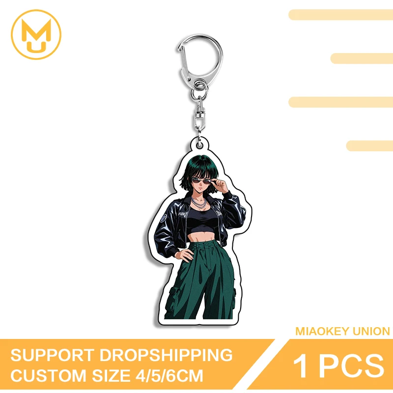 Cool Girl Hellish Blizzard Exquisite High Quality Exclusive Design Double Sided Keyring Art Exquisite Versatile Fashion Jewelry
