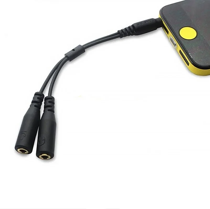 4-Section TRRS To 3-section TRS Microphone Headphone Monitor One-part Cell Phone Cable Wireless System Audio Cable Aux Cable