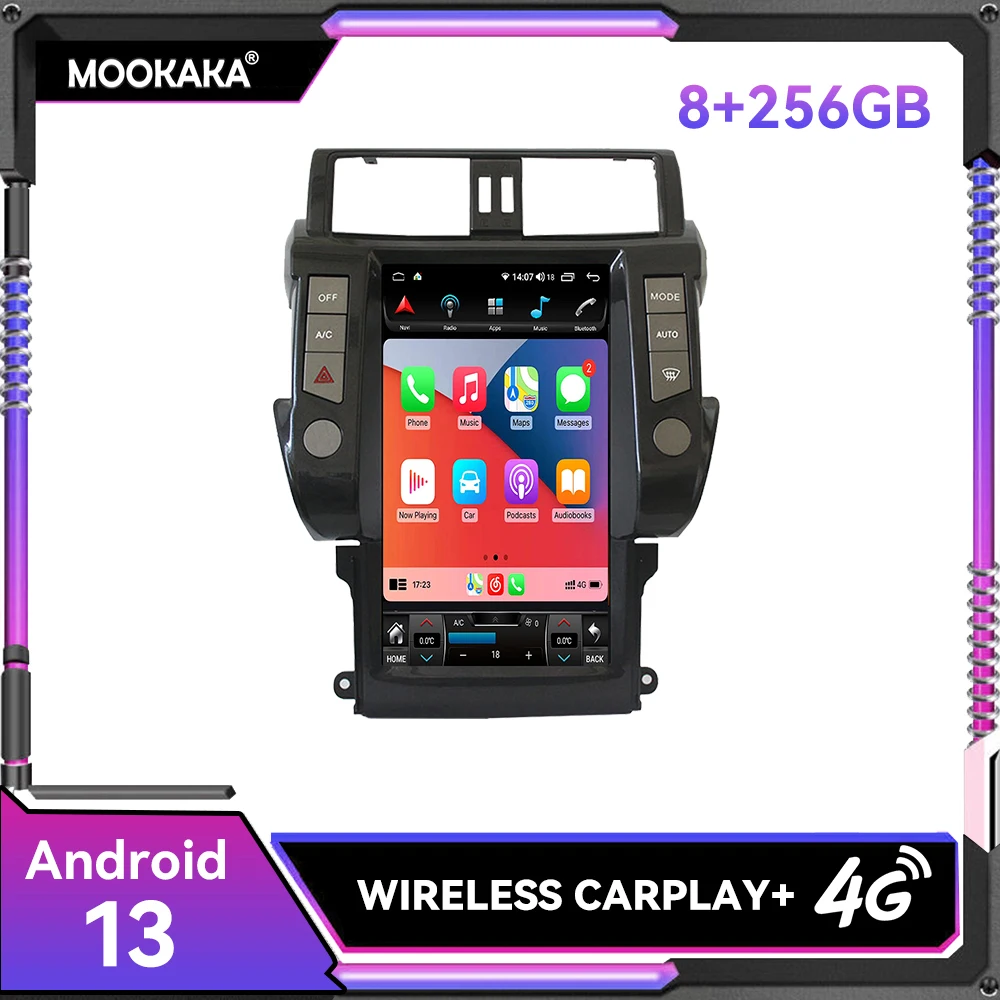 

13.6" Android 13.0 8+256GB Tesla For TOYOTA Land Cruiser Prado 150 2010-2017 GPS Radio Stereo Screen Head Unit Multimedia Player
