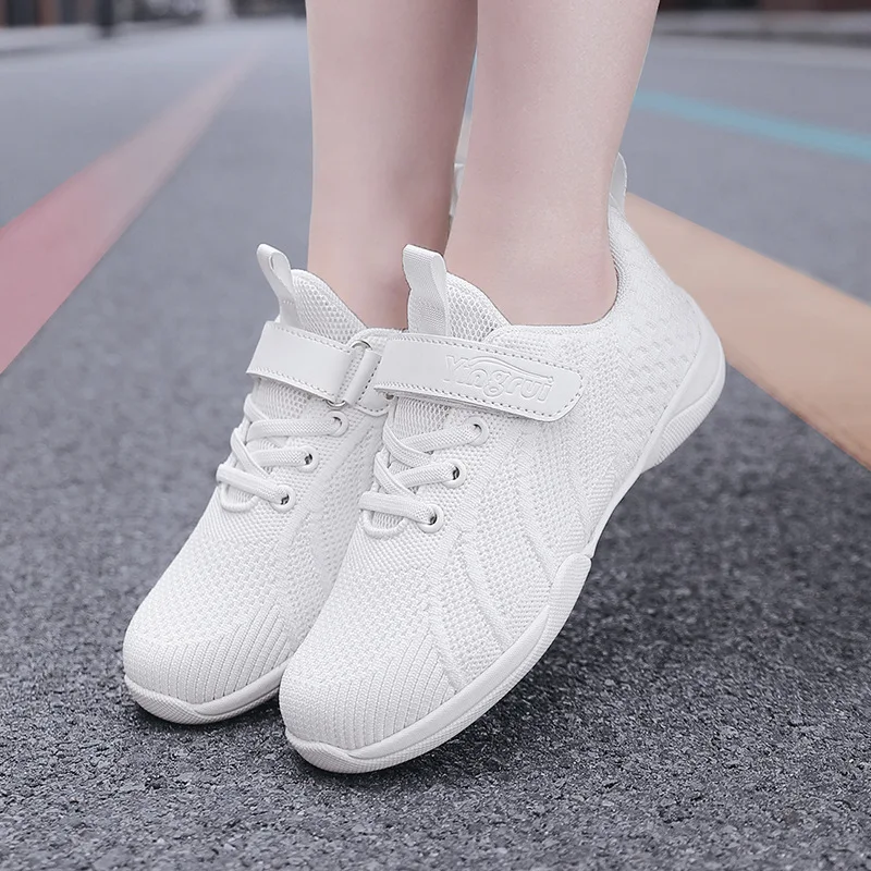 Girls Cheer Shoes for Women White Cheerleading Dance Sneakers Youth Shool Walking Shoes Athletic Training Tennis