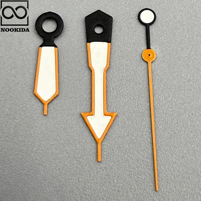 NOOKIDA Lancette luminose verdi Accessori per orologi per movimento NH35/NH36/4R/7S Lancette NH35 Rosso Arancione Giallo Verde Bule