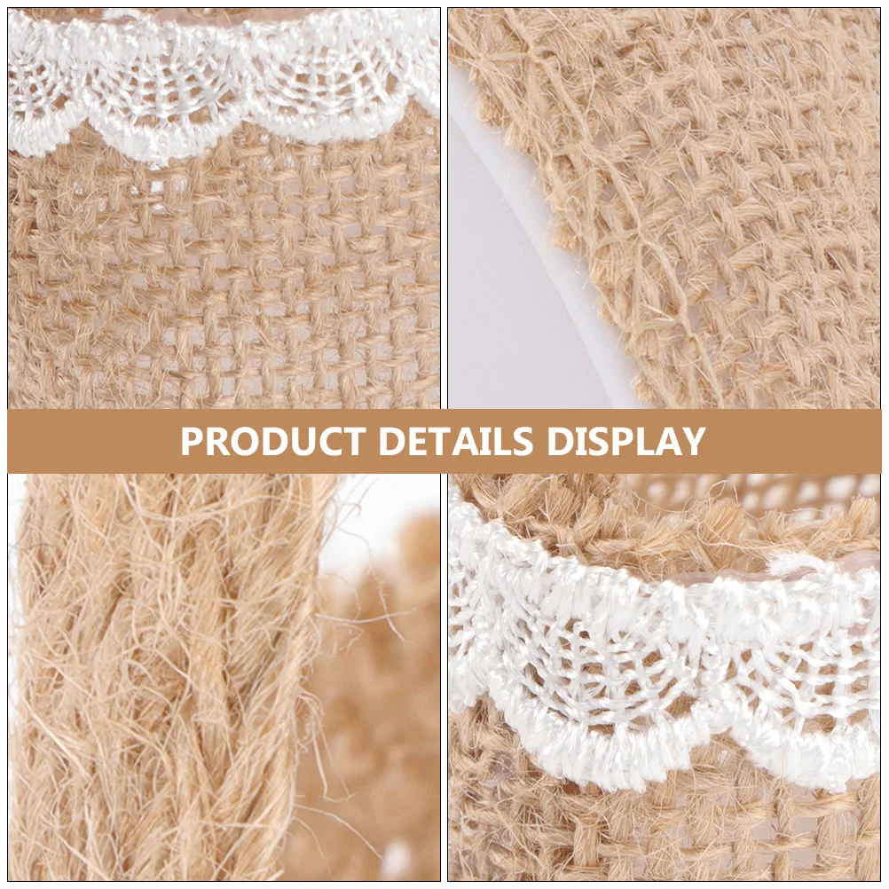 

6 Pcs Gift Wedding Storage Pouch Bag Decorative Linen C y Storage Pouch Banquet Party Tote Packaging Event Supplies