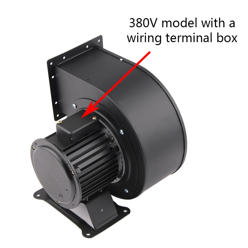 Free shipping EU Small power frequency centrifugal fan 150FLJ7 AC 220V 380V 320W 330W industrial cooling blower with heat sink