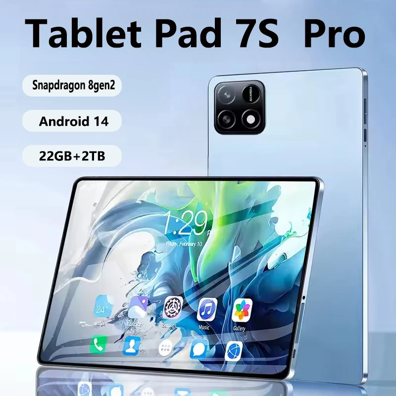 2025 Version Global Pad 7S Pro 11inch tablet Android 14 Snapdragon 8 Gen2 22GB 1TB Dual SIM Bluetooth GPS 5G HD 4K WiFi