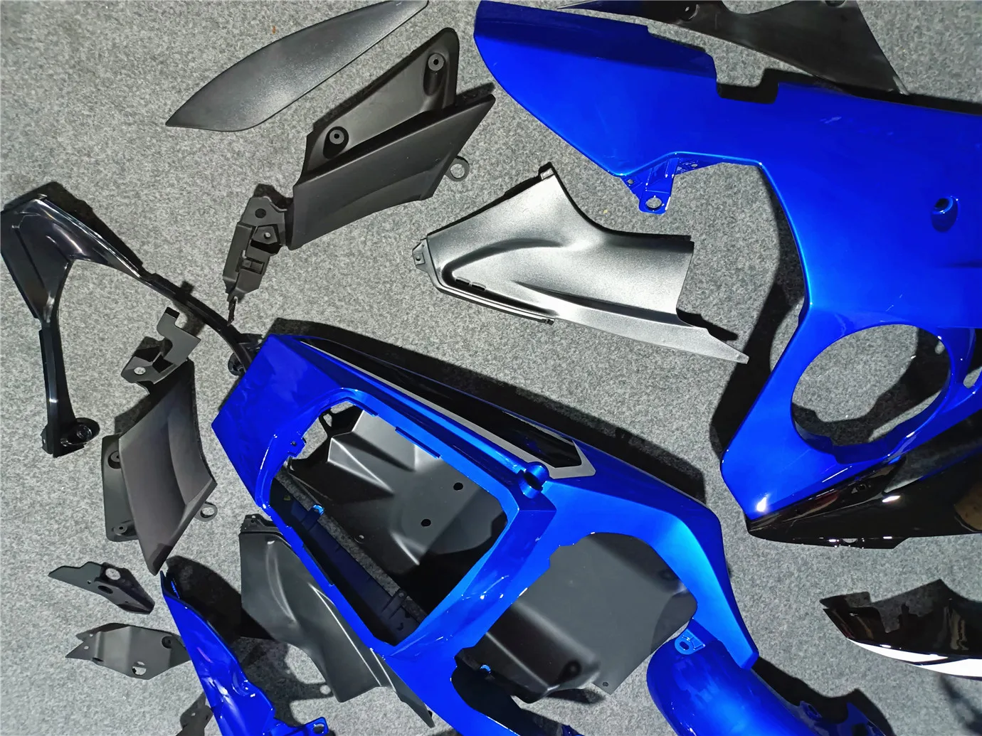 Motorcycle Fairing Kit YZF600 R6 03 04 R6 2003 2004 , ABS Case Protection Fairing Kit Blue White