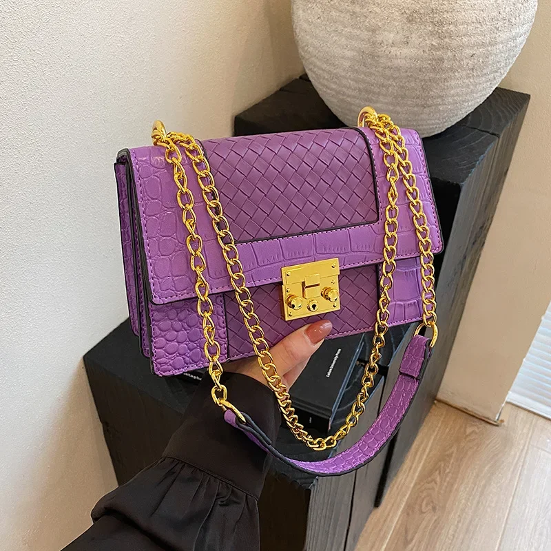 

Сумка через плечо с крокодиловым тиснением 202, роскошная сумка через плечо для работы на выходные, универсальная сумка, в дизайнерском стиле