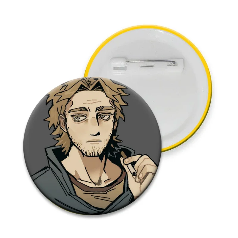 Hot Horror Game Mouthwash Anya Soft Button Pin Jimmy Curly Creative Brooch Metal Badge for Bag Clothes Decor Gamer Collect Gifts