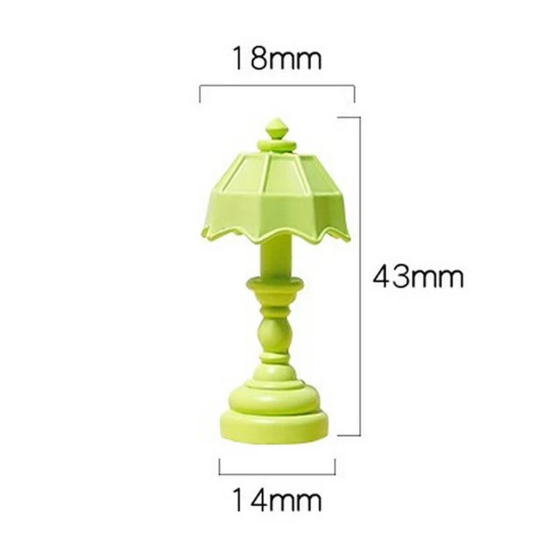 1 pz simulazione di illuminazione colorata caramella mini lampada da tavolo ornamento casa delle bambole lampade accessori decorativi casa delle bambole modello giocattolo in miniatura