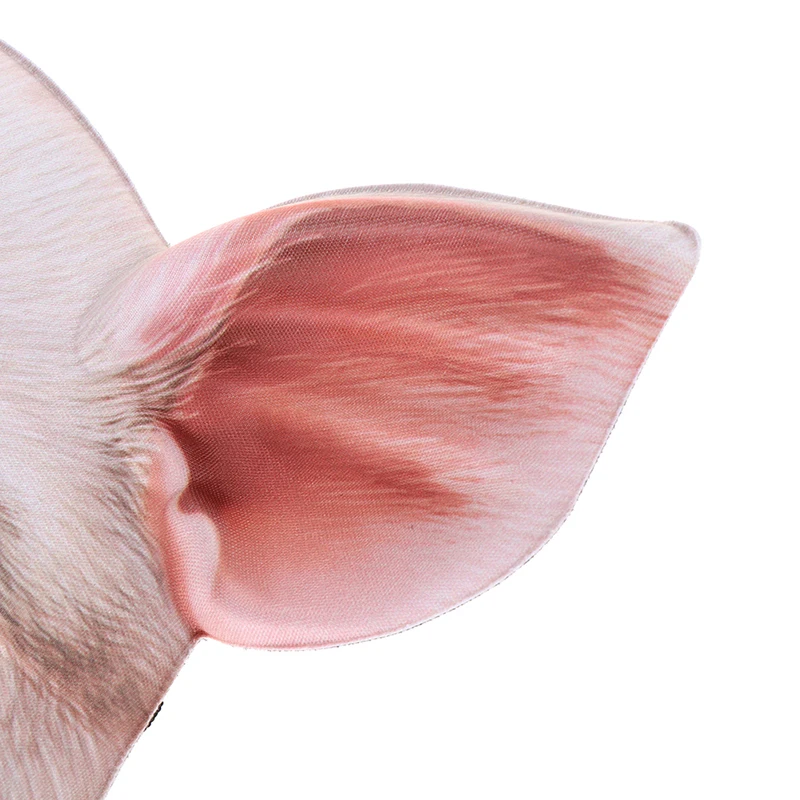 1pc Ball Mask Pig Half Face Party Mask for Halloween Festival Stage Performance
