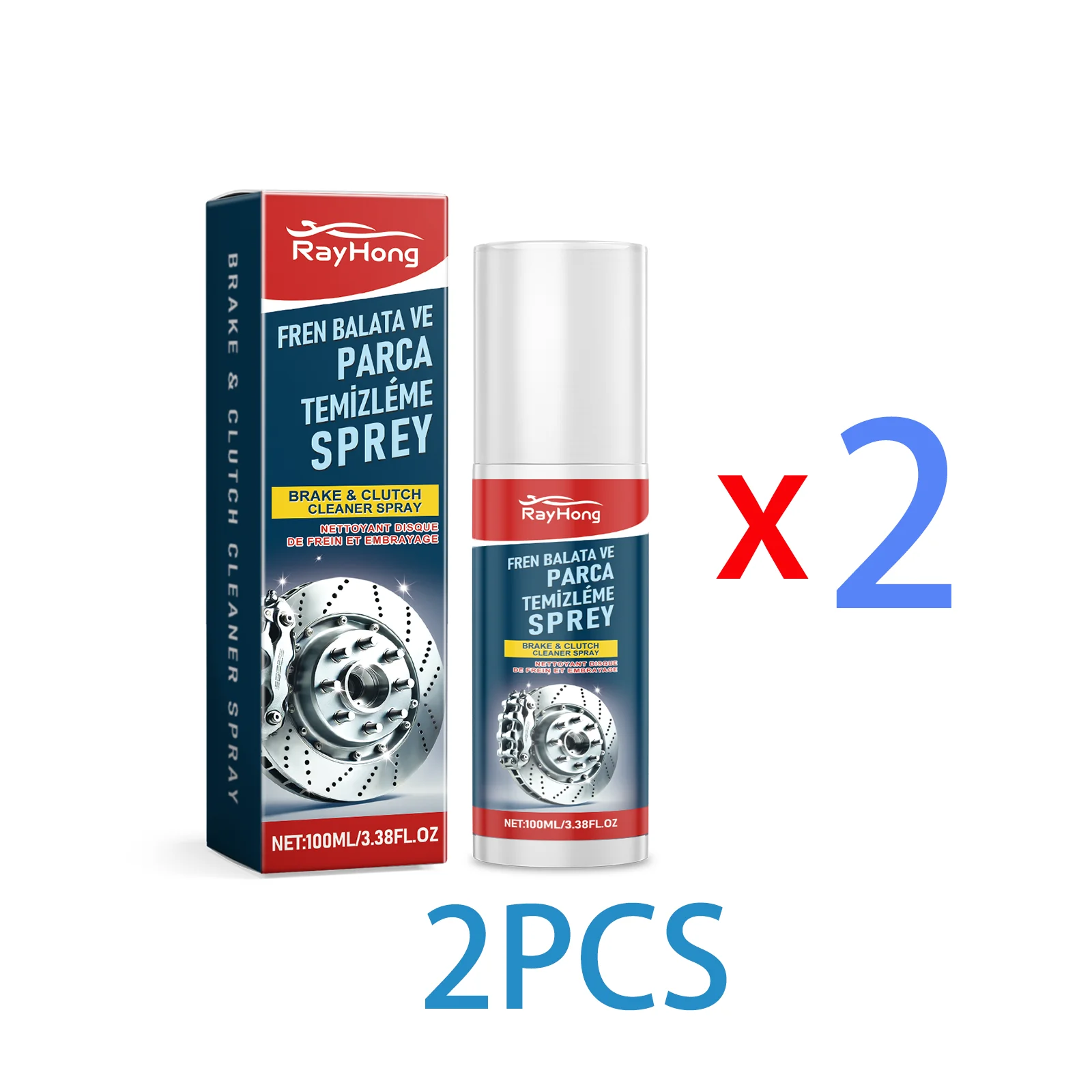 Remreiniger Spray Remonderdelen Ontvetter Stofverwijderaar Schijfreiniger Voorkomt ruis Corrosie-remmer Snel verdamping 100 ml
