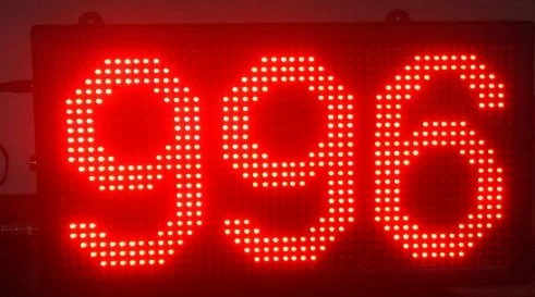 Contatore della scheda di produzione del display di conteggio dello spazio di parcheggio vuoto dello schermo grande evidenziato a 3 cifre