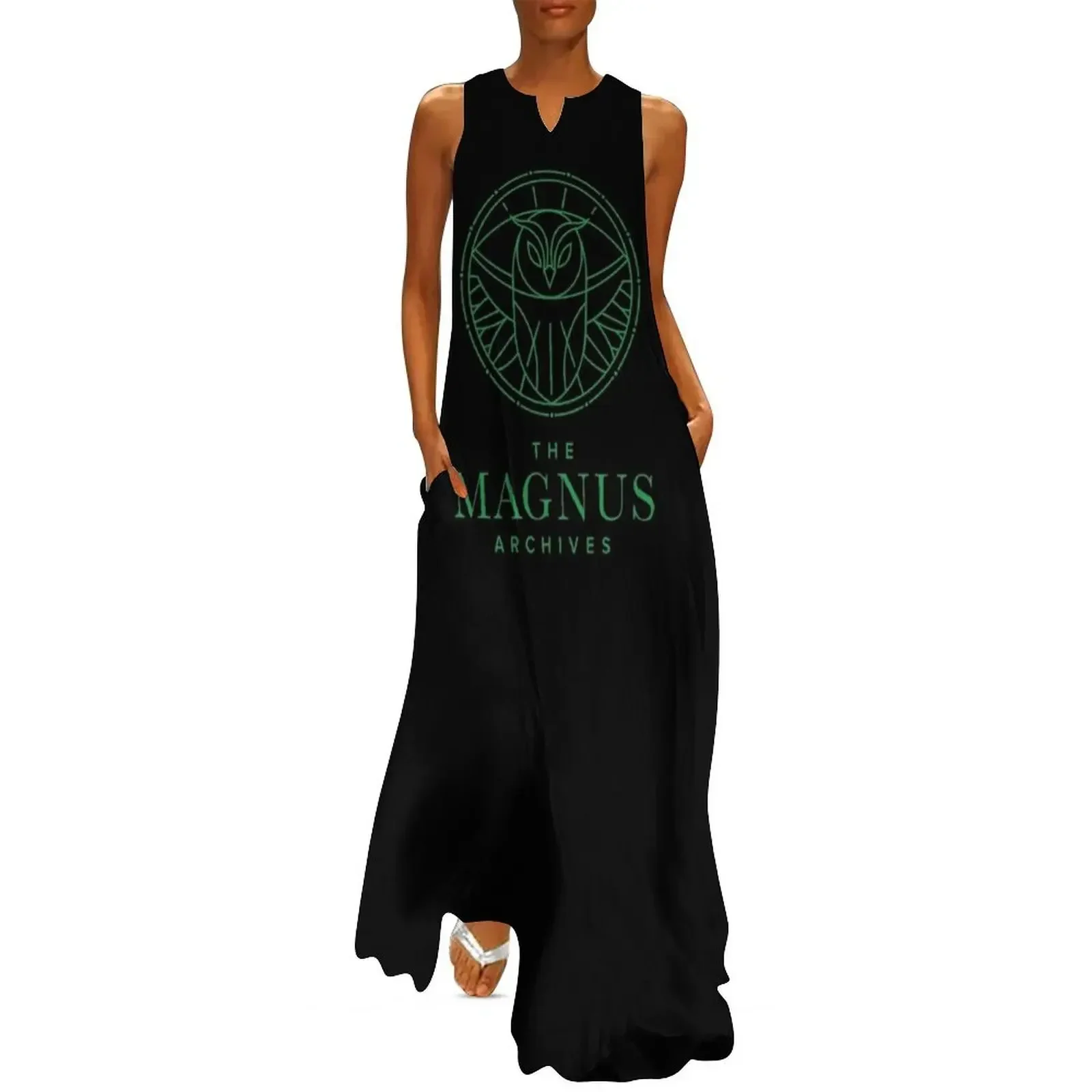 

All Seeing Owl Long Dress clothing women summer 2025 Women's long dress women's summer dresses 2025 dresses korean style Dress