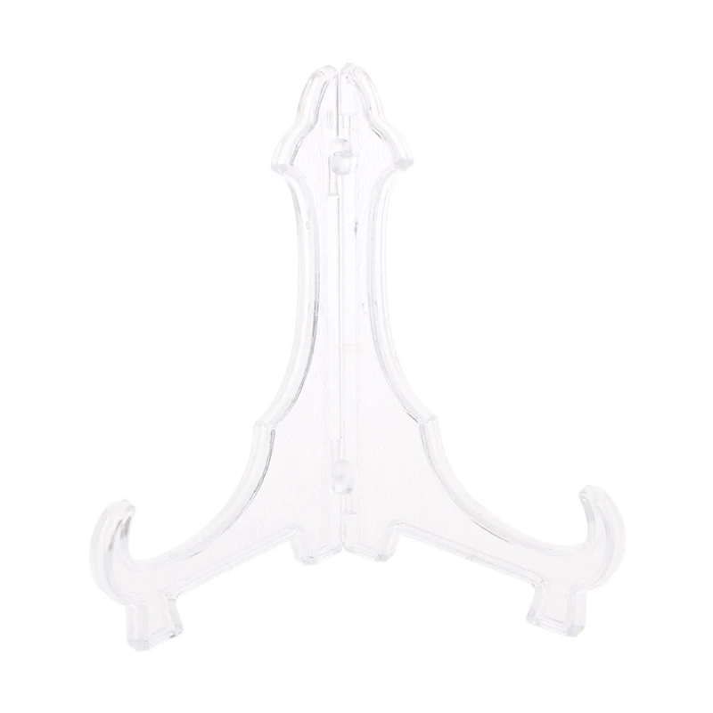 Plastic Display Stand Dish Rack Plate Bowl Picture Frame Photo Pedestal Holder Dropship