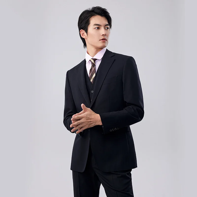 F95898 new bamboo fiber suit men\'s suit formal dress business slim groom suit