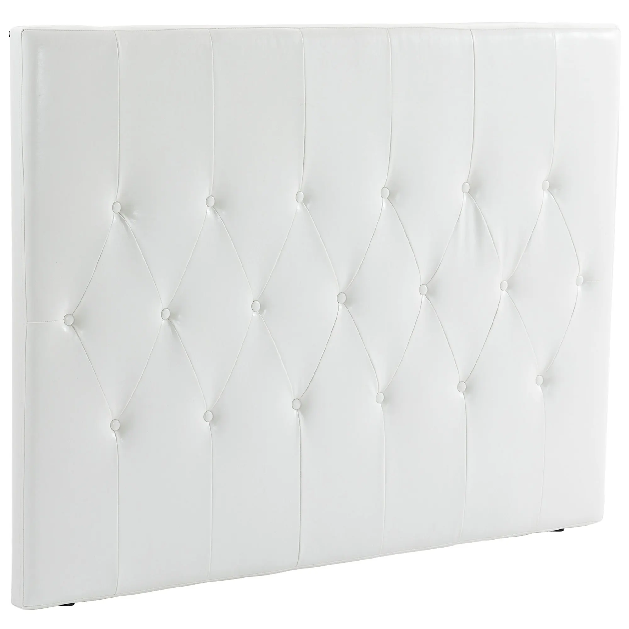 HOMCOM Cabecero de Cama 160 cm Tapizado en PU 2 Formas de Uso Blanco