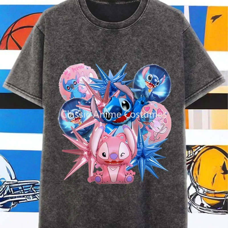 

Авторизованный стежок Диснея с эксключевым знаком на Эмоджи ужасов, мужская стираная футболка в стиле ретро, топ с короткими рукавами из чистого хлопка