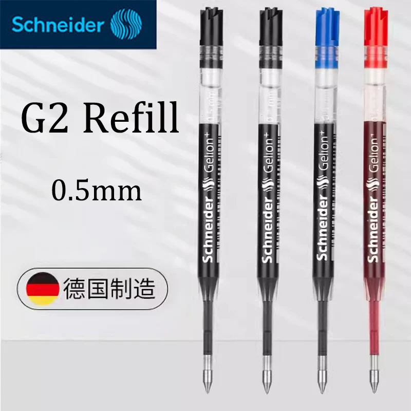 3PCS Schneider Gelion+ Gel Pen Refill 0.5mm Large Capacity G2 European Standard Universal Fountain Pen Refill Writing Smoothly