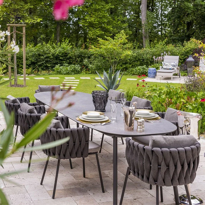 

Качественные садовые наборы для улицы, проникновение, скандинавский минималистичный набор для патио Alfresco, расслабляющий набор для двора, уличная мебель