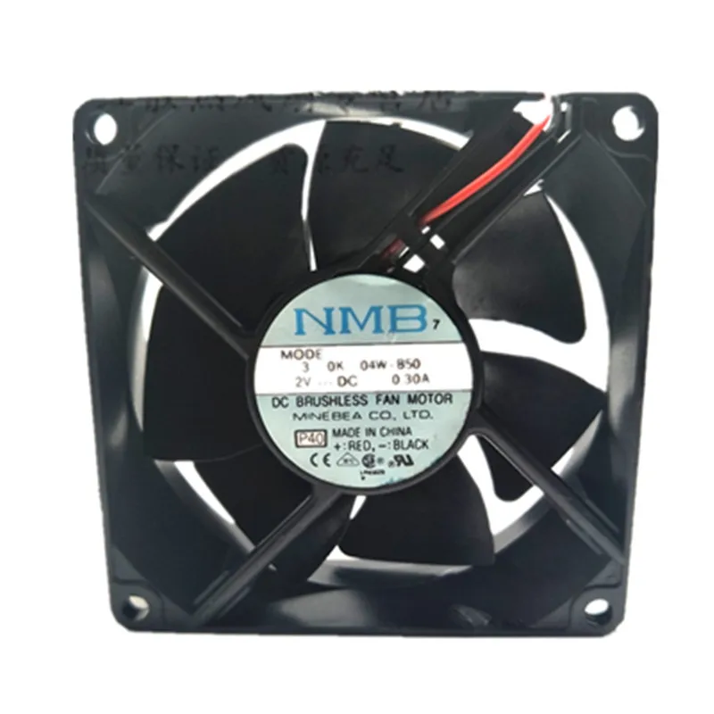 For NMB 3110KL-04W-B50 DC 12V 0.3A 3250RPM 8cm 8025 80x80x25mm Double Ball Bearing Cooling Fan