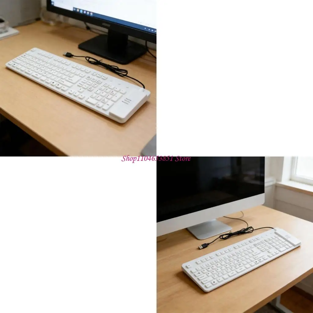 Strong Silicone Typing Tool Easy To Store Waterproof Design Works With Numerous Electronic Devices 