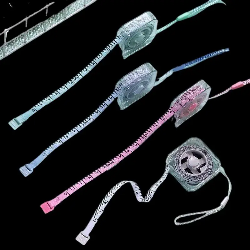 2-Meter Mini Metric And Imperial Durable Measuring Tape Multifunctional And High-precision Household Shrinkage Measuring Tape