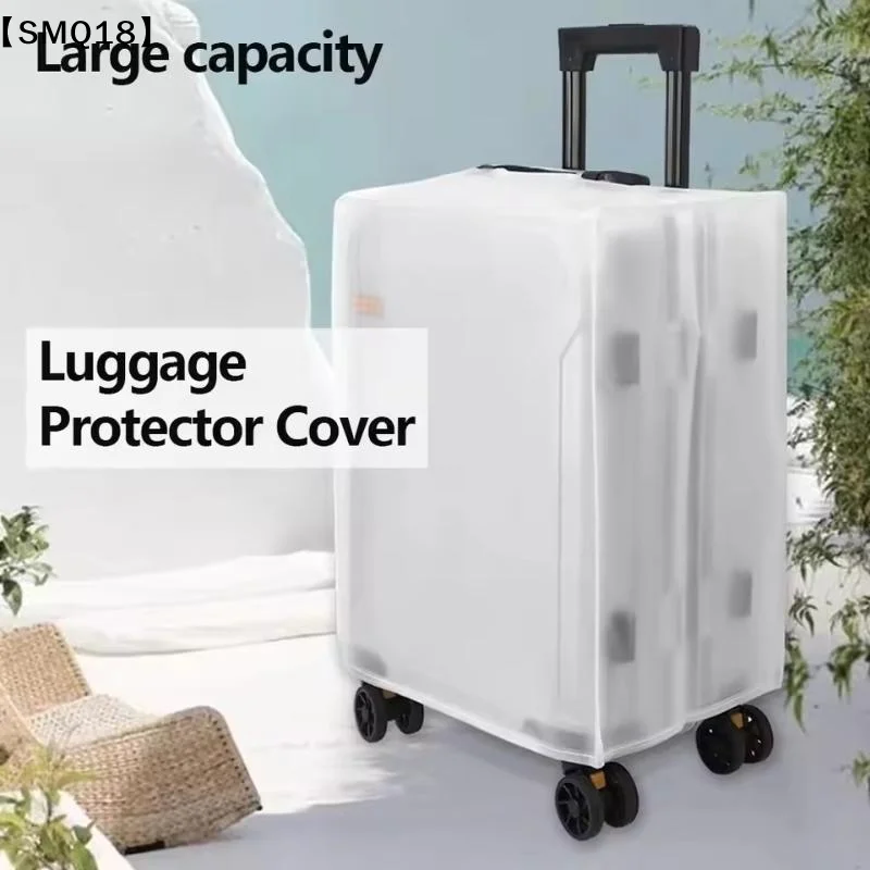 New High Quality Portable Frosted Luggage Protector Cover Waterproof Dustproof Luggage Cover Durable Suitcase Protector【SMQ】