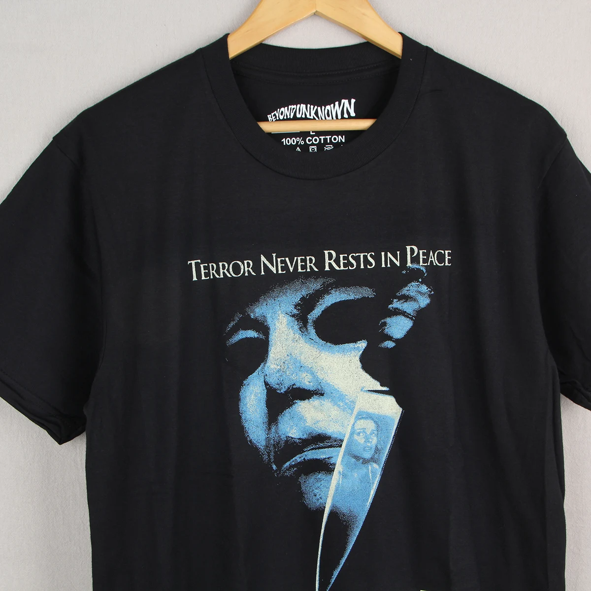 Michael Myers T-Shirt Halloween Horror Movie Jason Voorhees Leatherface Men's Clothing Short Sleeve Women Cotton Shirt