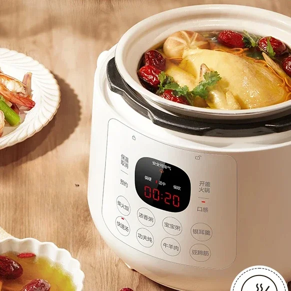 DK130: Compact Electric Pressure Cooker, 13 Person Automatic HighPressure Rice Pot, MultiPurpose Smart Cooker for Small