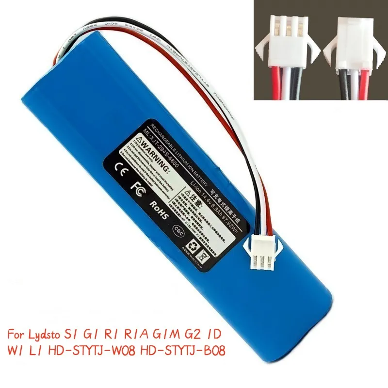 2023 Upgrade 9900mah14.4V For Lydsto S1 G1 R1 R1A G1M G2 1D W1 L1 HD-STYTJ-W08 HD-STYTJ-B08 Sweeper battery spare parts