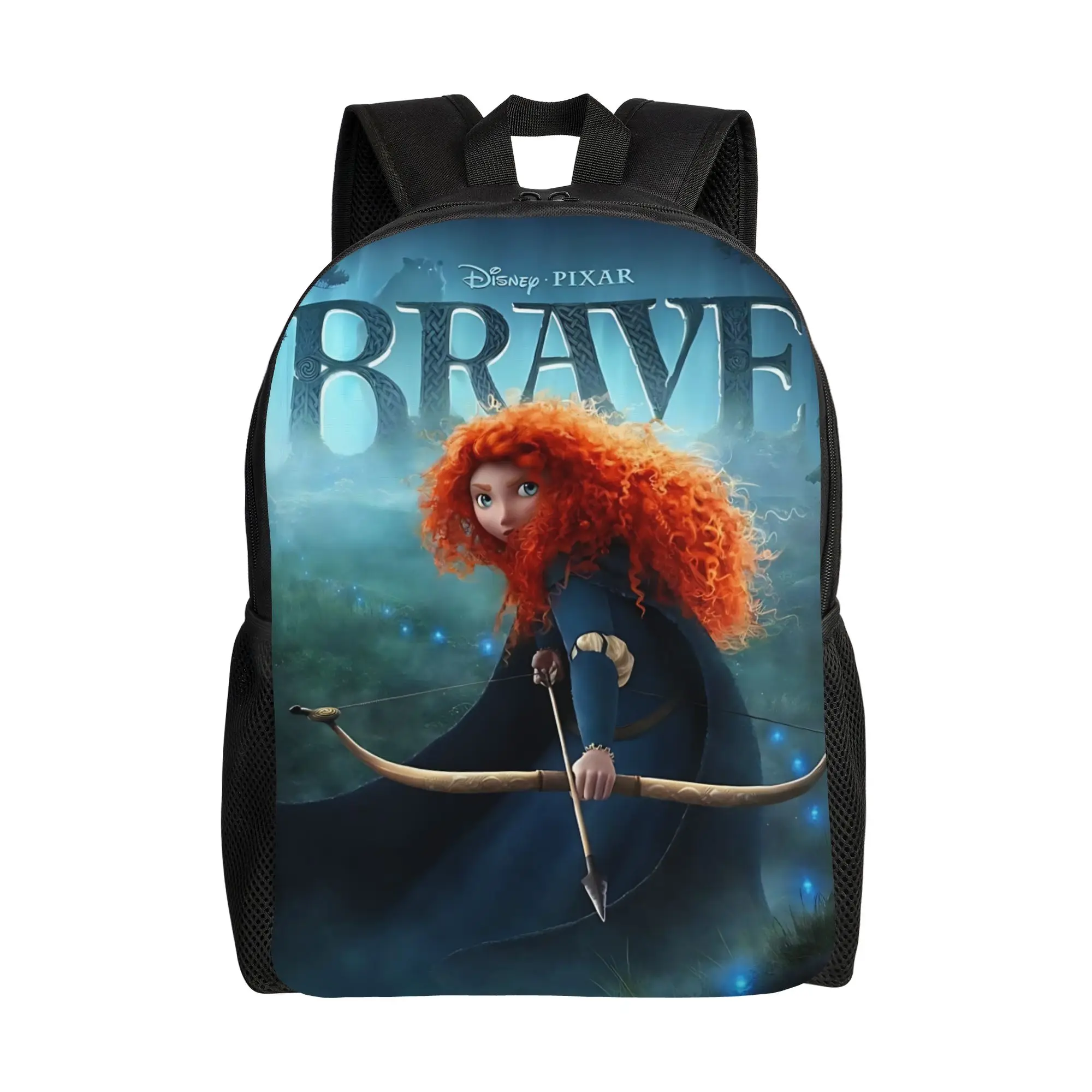 

1PC Backpack Disney Cartoon Animation Daypack Brave you control your desting Harajuku Design For Work Retro Washable Rucksack