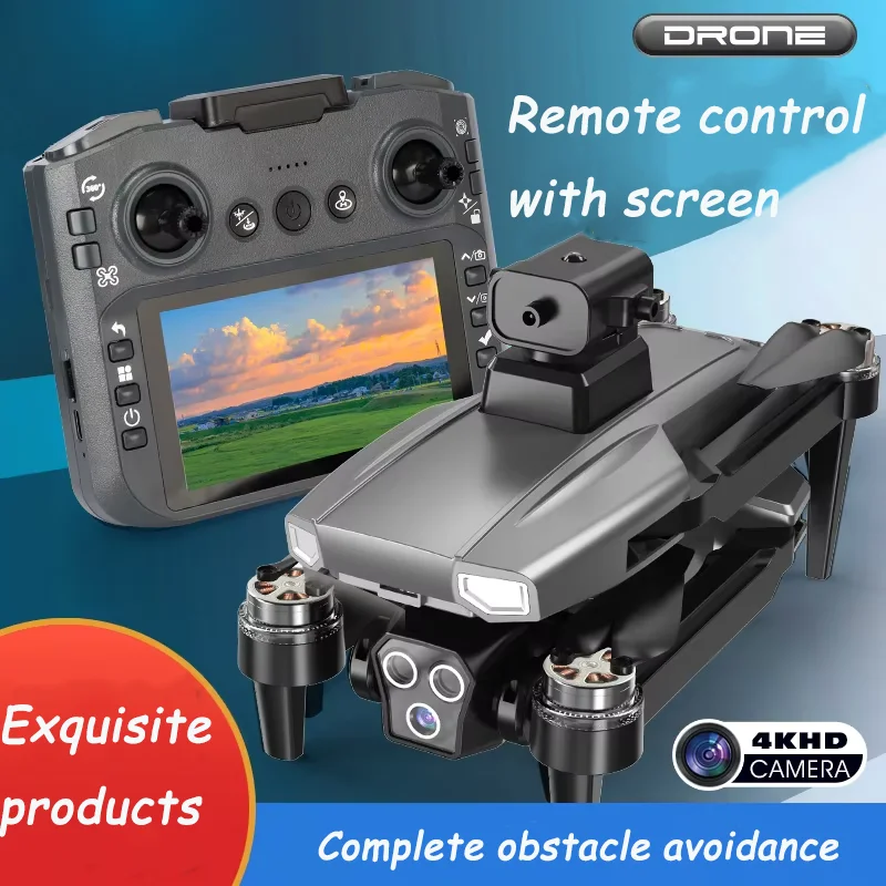 듀얼 WiFi FPV 카메라와 장애물 회피 기능을 갖춘 전문가용 HD 4K 드론, 항공 촬영 및 드론 카메라 생일 선물용