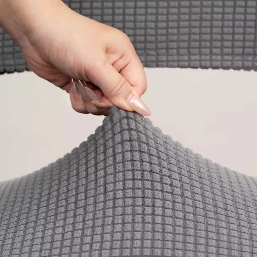 Modern Elastic Folding Dining Cover Dust-proof ​Breathable​ Seat Slipcover Removable Split Chair Cover for Home&Office