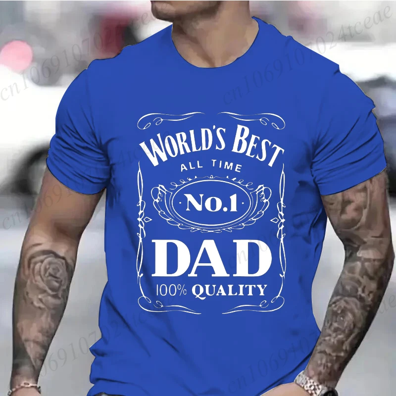 Novelty Awesome World´s Best Dad Daddy Father T Shirts Streetwear Short Sleeve Summer Fashion T-shirt Mens Shirts Birthday Gifts