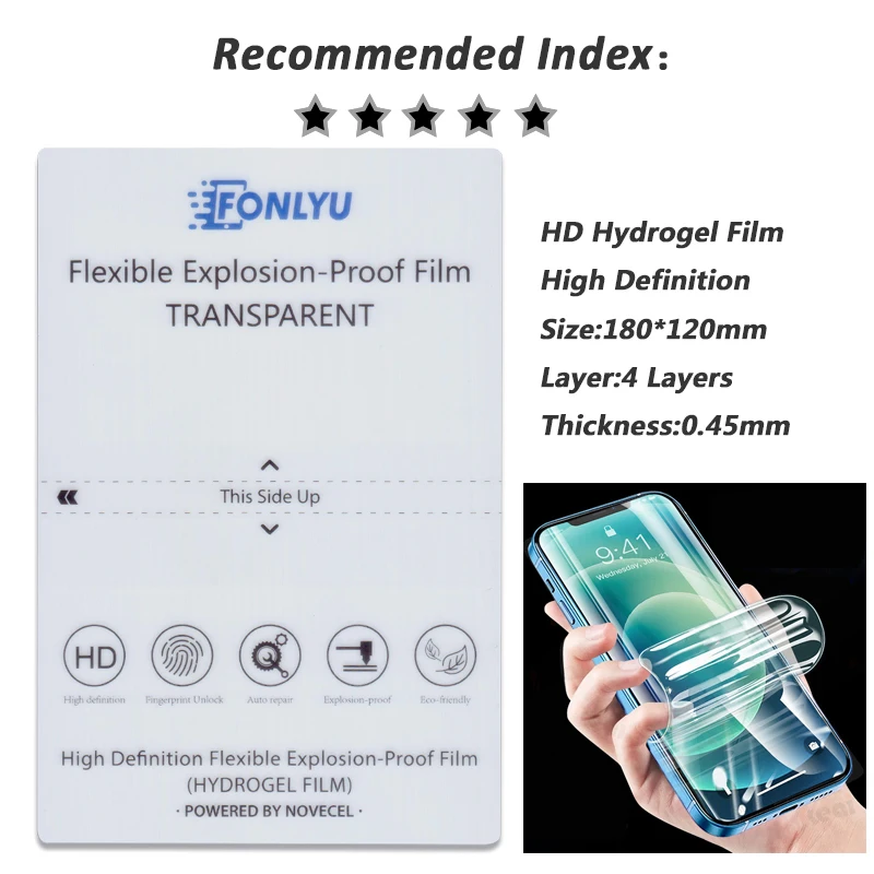 Vormir HD Hydrogel Film Movies Hydraulic Sheet Mobile Phone Curved Screen Protectors for 890c Sunshine Hidrogel Machine