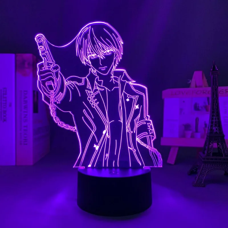 Neues Vampire Knight Zero Kiryu Nachtlicht mit hohem Farbwert, sekundärem Cartoon-Druck, für Studenten, Nachttisch, Schlafzimmer, Schreibtischdekoration. – Detail 6