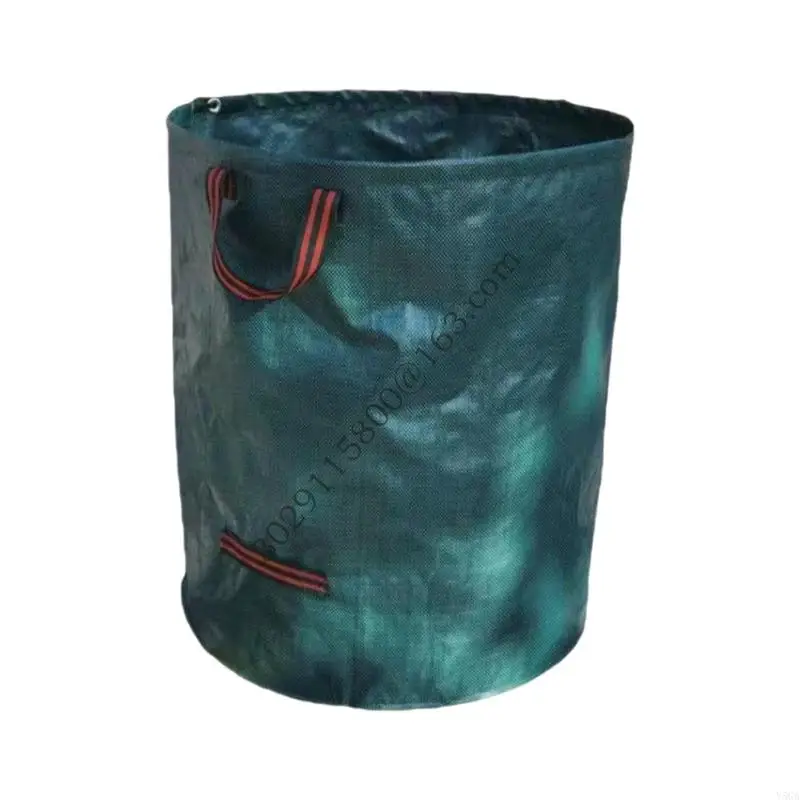 Tas taman dengan pegangan yang diperkuat Tanah Tugas Berat Kantong Limbah Berkemah Kantong Sampah Daur Ulang Untuk Daun Rumput