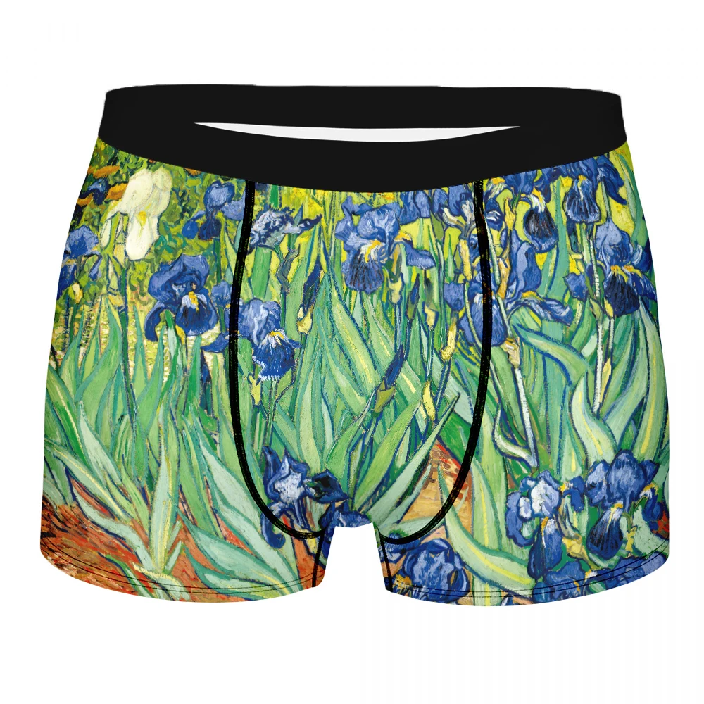 

2024 High Quality Swimming Trunks for Men Sexy Mens Printing World Famous Oil Painting Beach Shorts Turtle Summer Men's panties