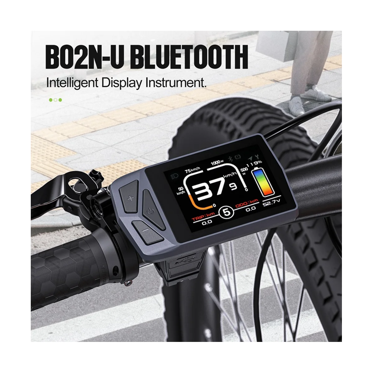 8 Languages LCD Bluetooth Display for 01 02 HD G510 G330 Electric Bike Motor Kit Smart Navigation Controller