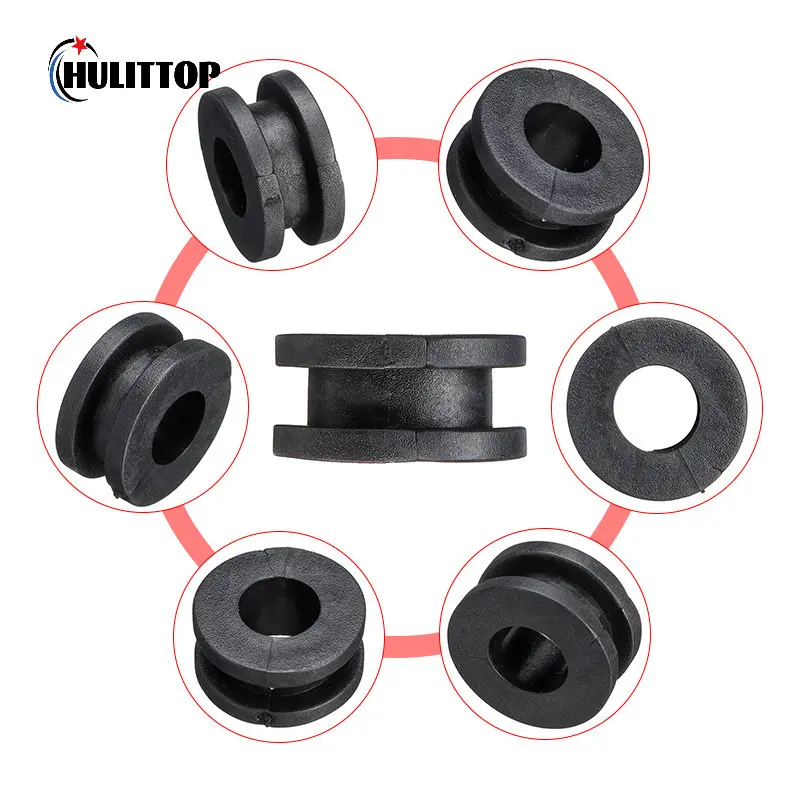 10szt Osłona boczna motocykla Gumowe przelotki Uszczelka Owiewki Do Yamaha Do Honda Do Suzuki CBR GSXR Ninja ZX YZF Kawasaki Czarny